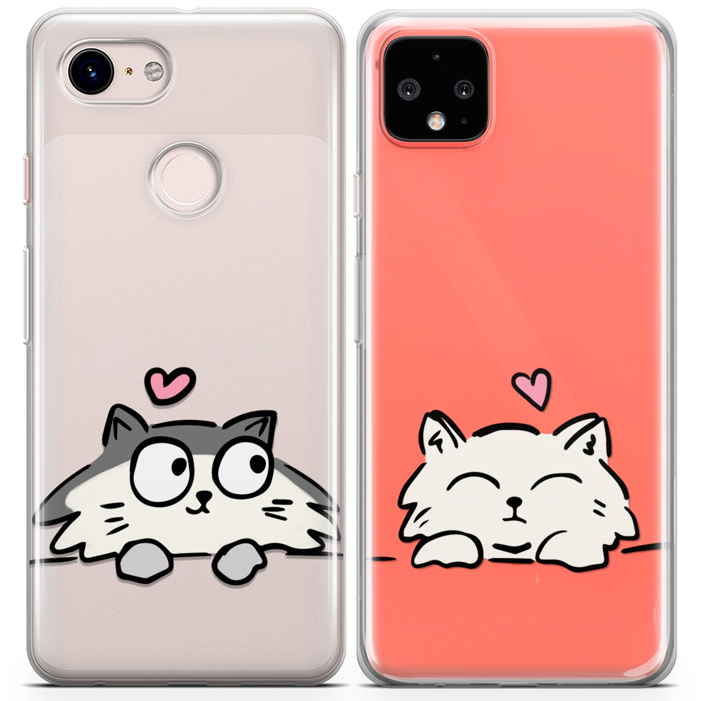 Cavka iPhone Couple Cases Funny Cats