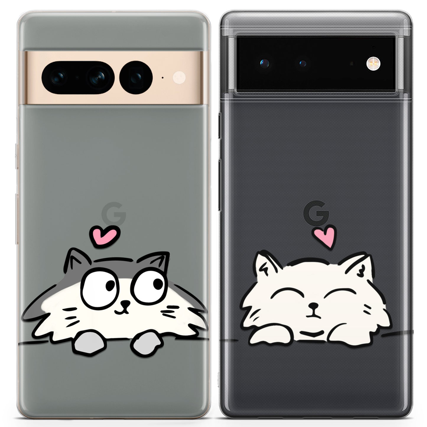 Cavka iPhone Couple Cases Funny Cats