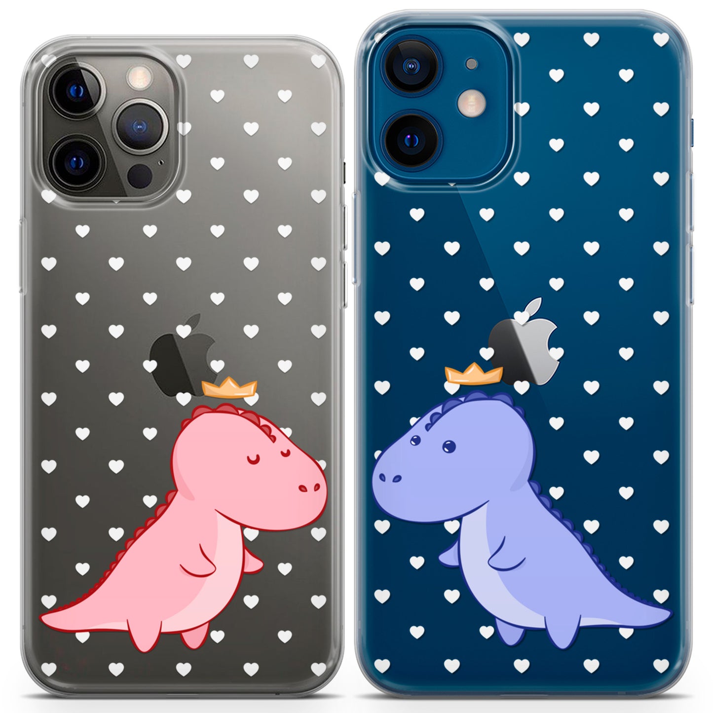 Cavka iPhone Couple Cases Cartoon Dinos