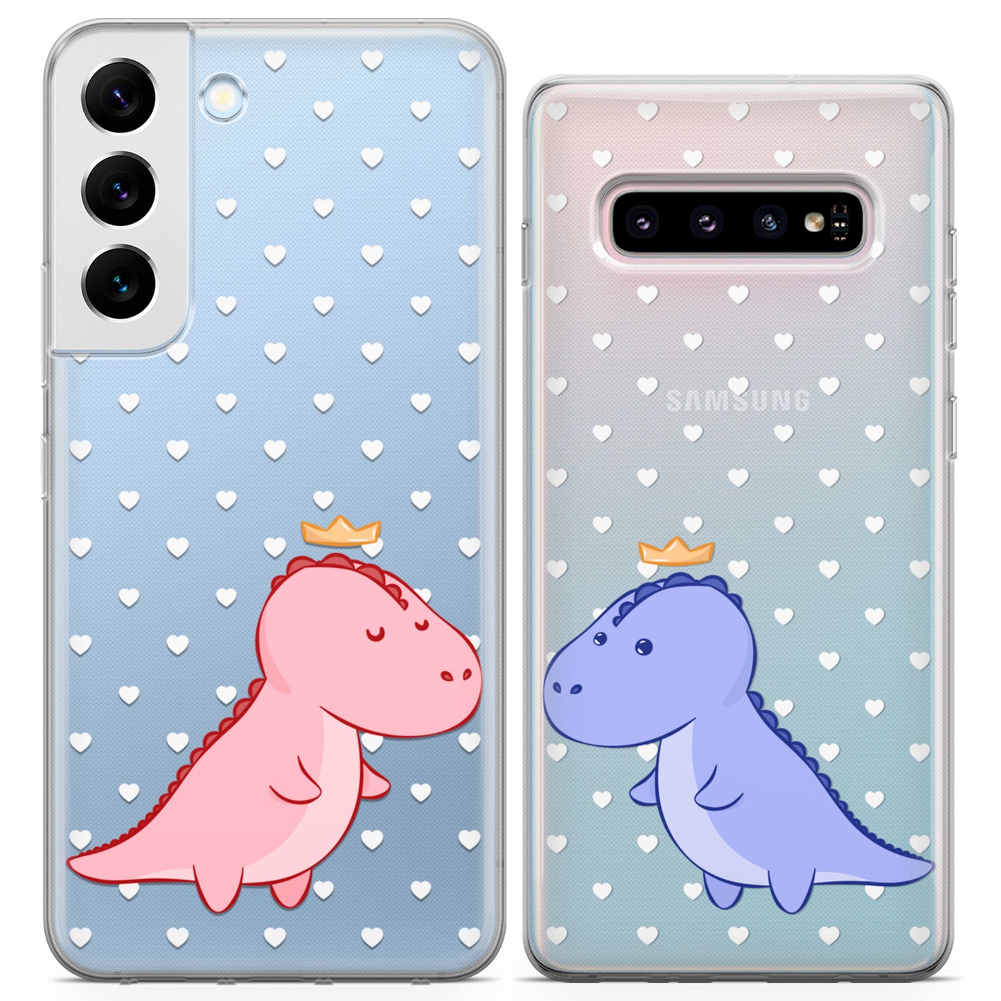 Cavka iPhone Couple Cases Cartoon Dinos