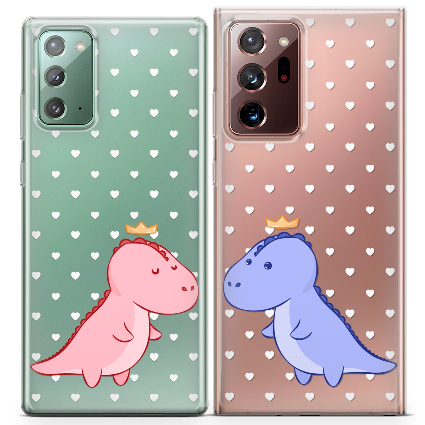 Cavka iPhone Couple Cases Cartoon Dinos