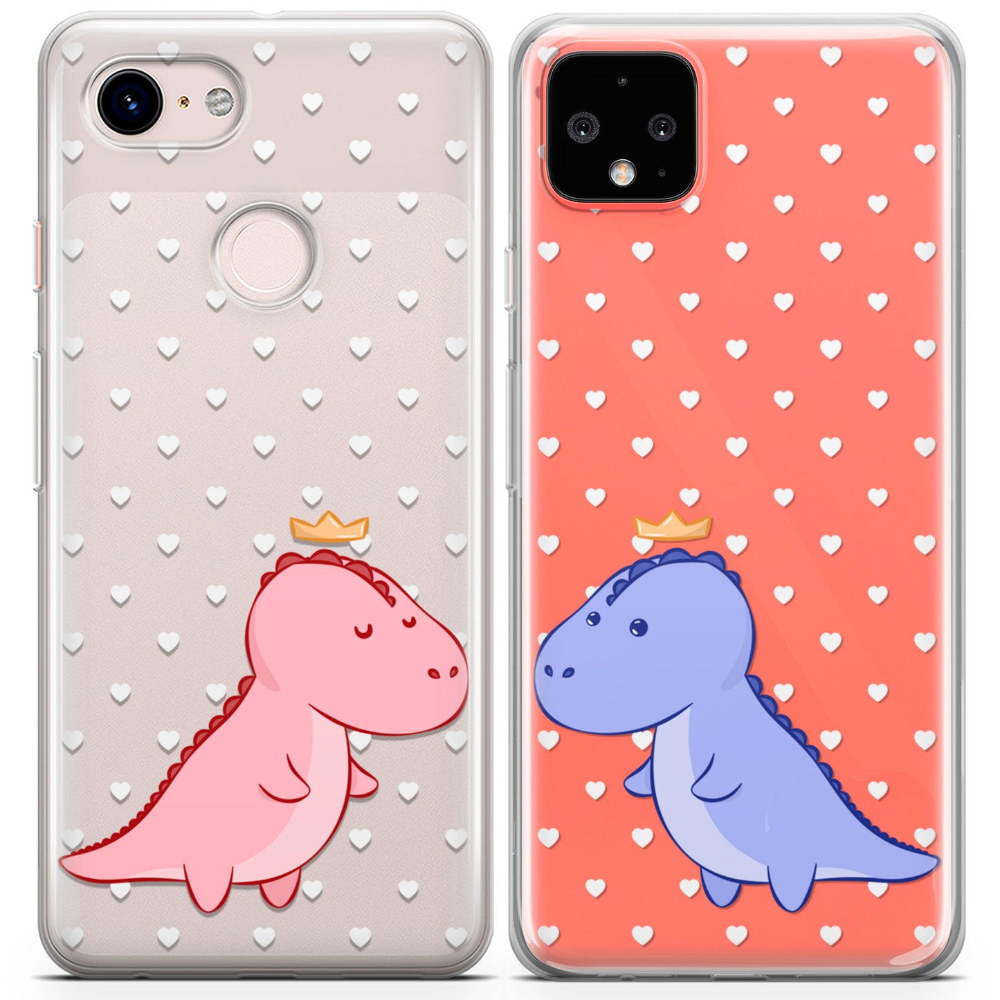 Cavka iPhone Couple Cases Cartoon Dinos