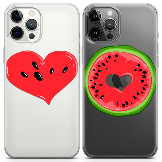 Cavka iPhone Couple Cases Watermelon Love