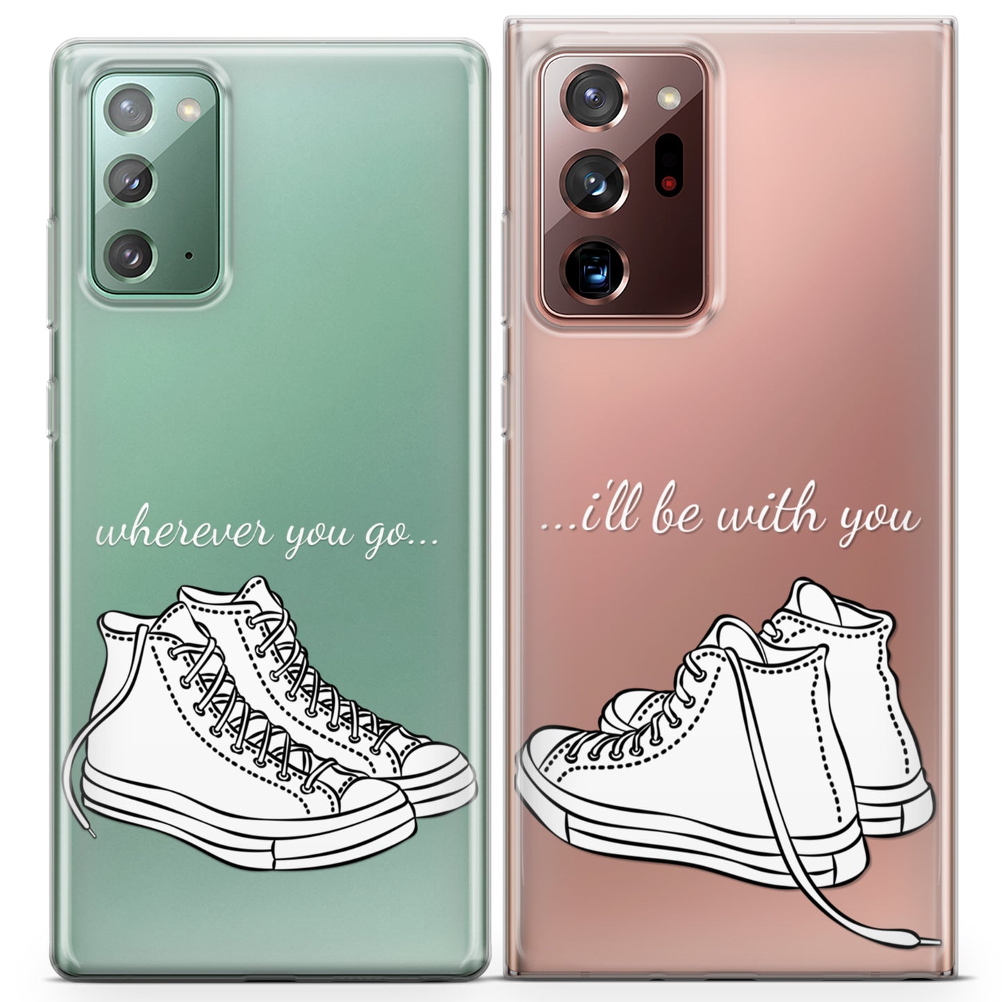 Cavka iPhone Couple Cases Wherever You Go I'll Be With You