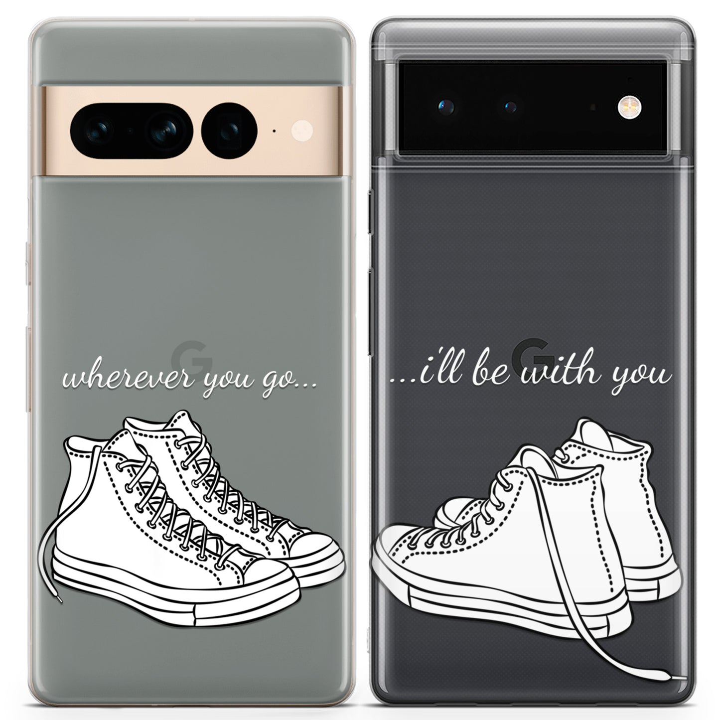 Cavka iPhone Couple Cases Wherever You Go I'll Be With You