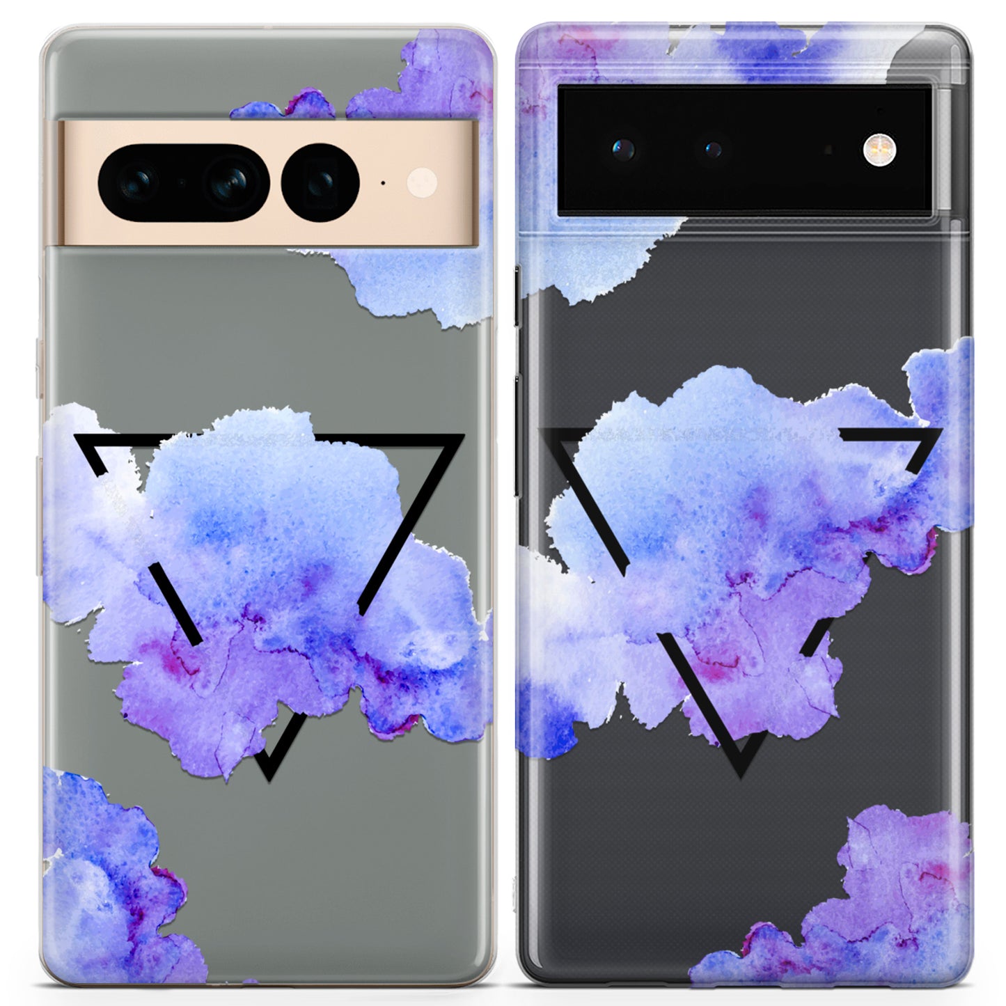 Cavka iPhone Couple Cases Abstract Triangles