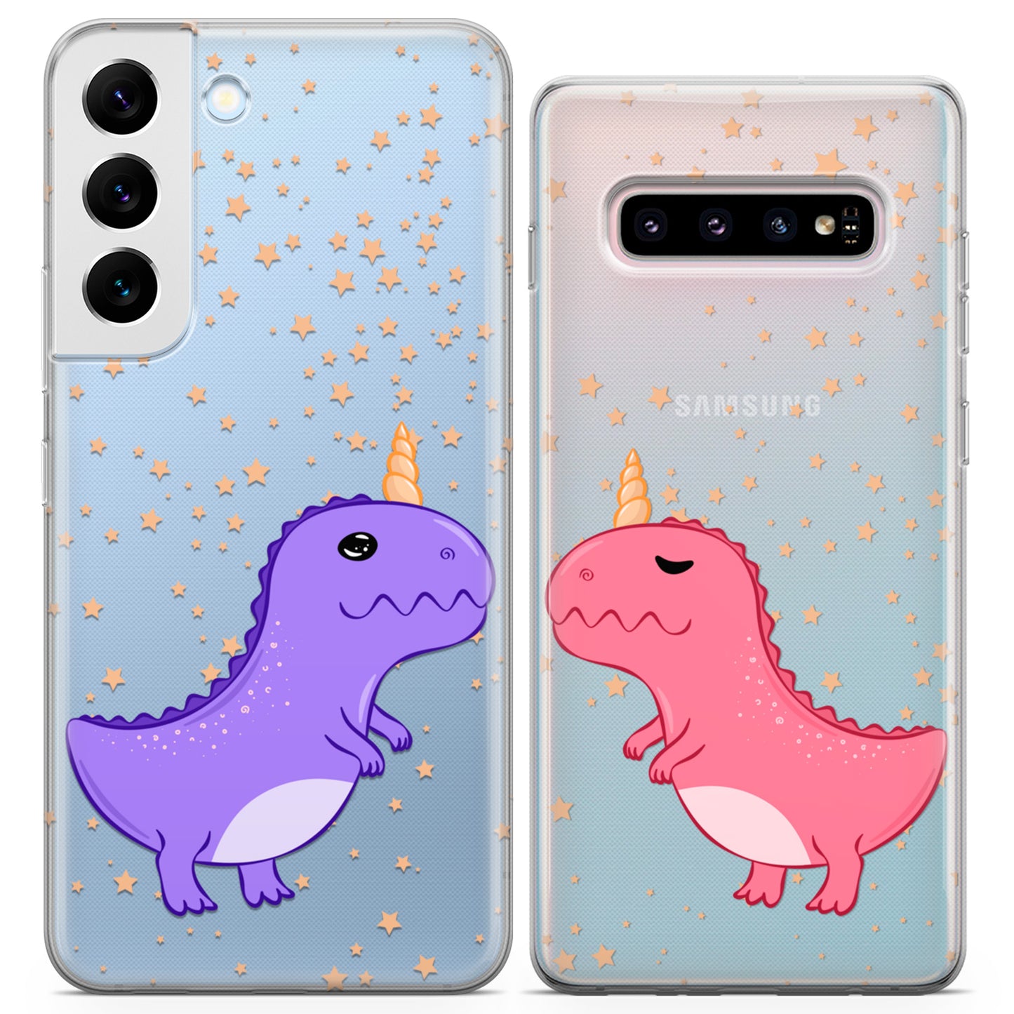 Cavka iPhone Couple Cases Funny Unicornasaurus