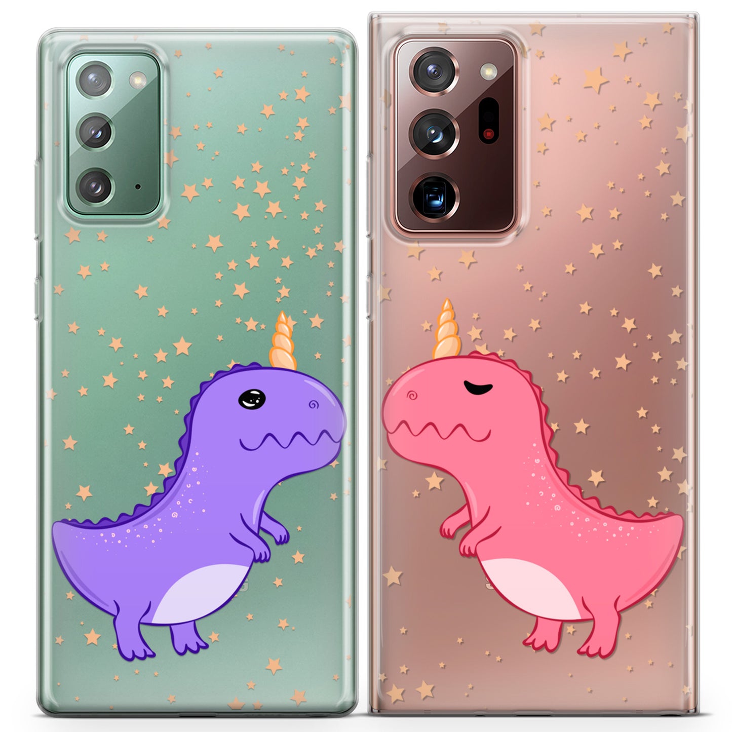 Cavka iPhone Couple Cases Funny Unicornasaurus