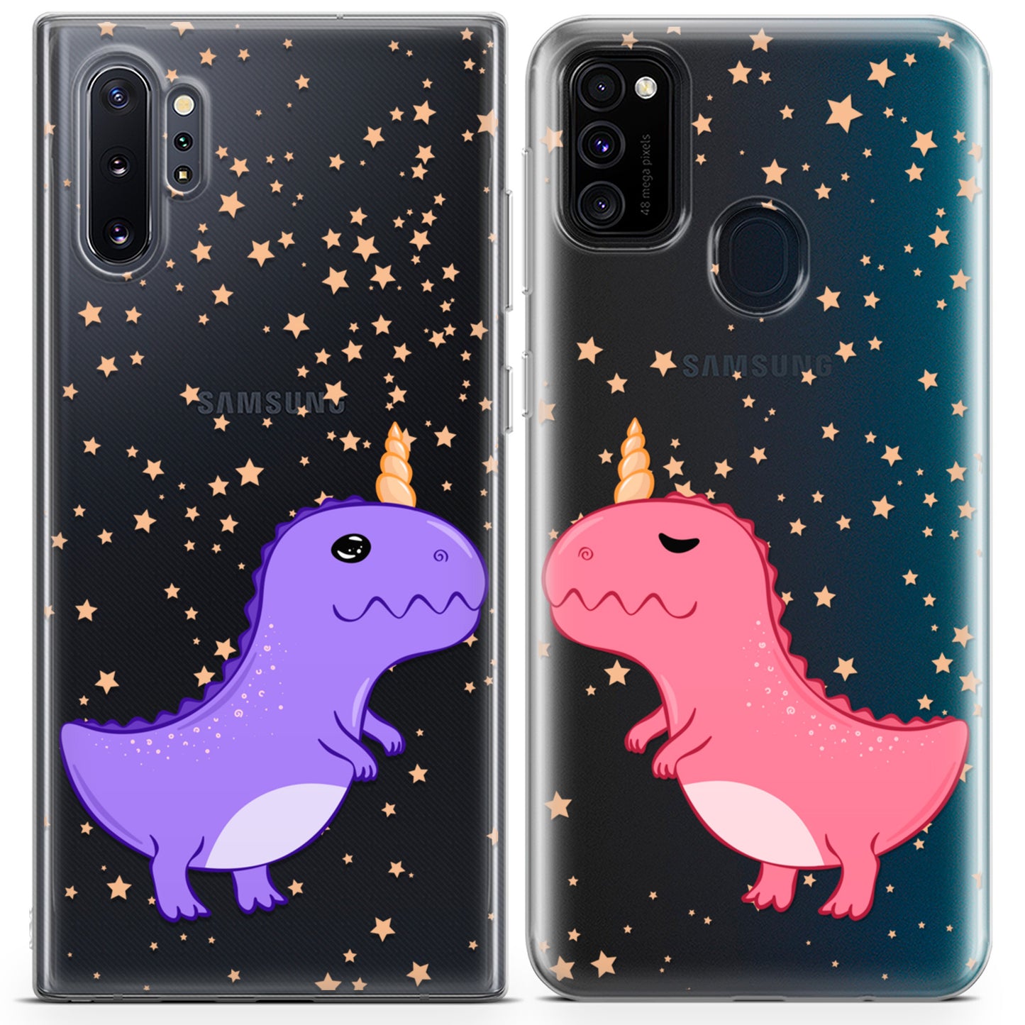 Cavka iPhone Couple Cases Funny Unicornasaurus