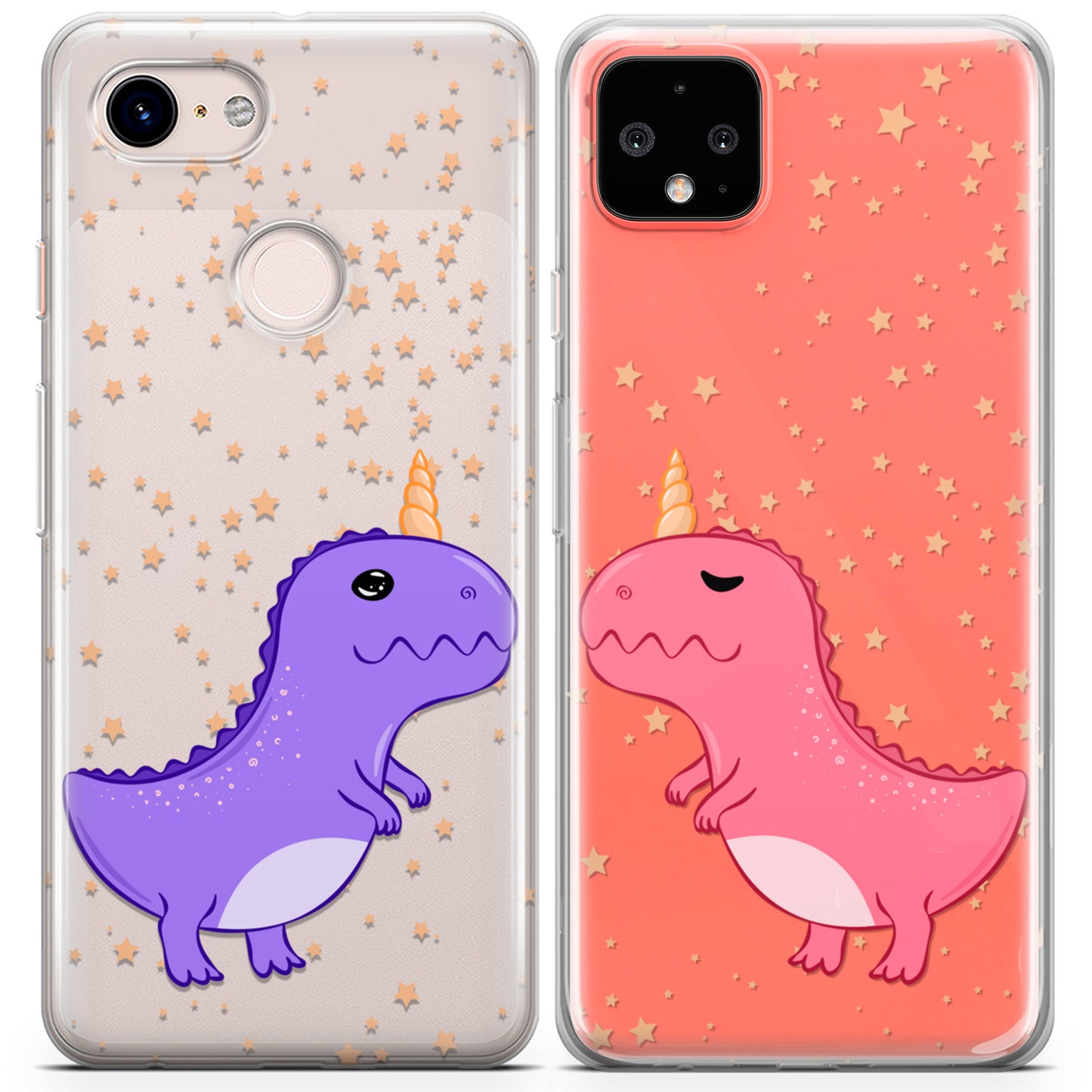 Cavka iPhone Couple Cases Funny Unicornasaurus