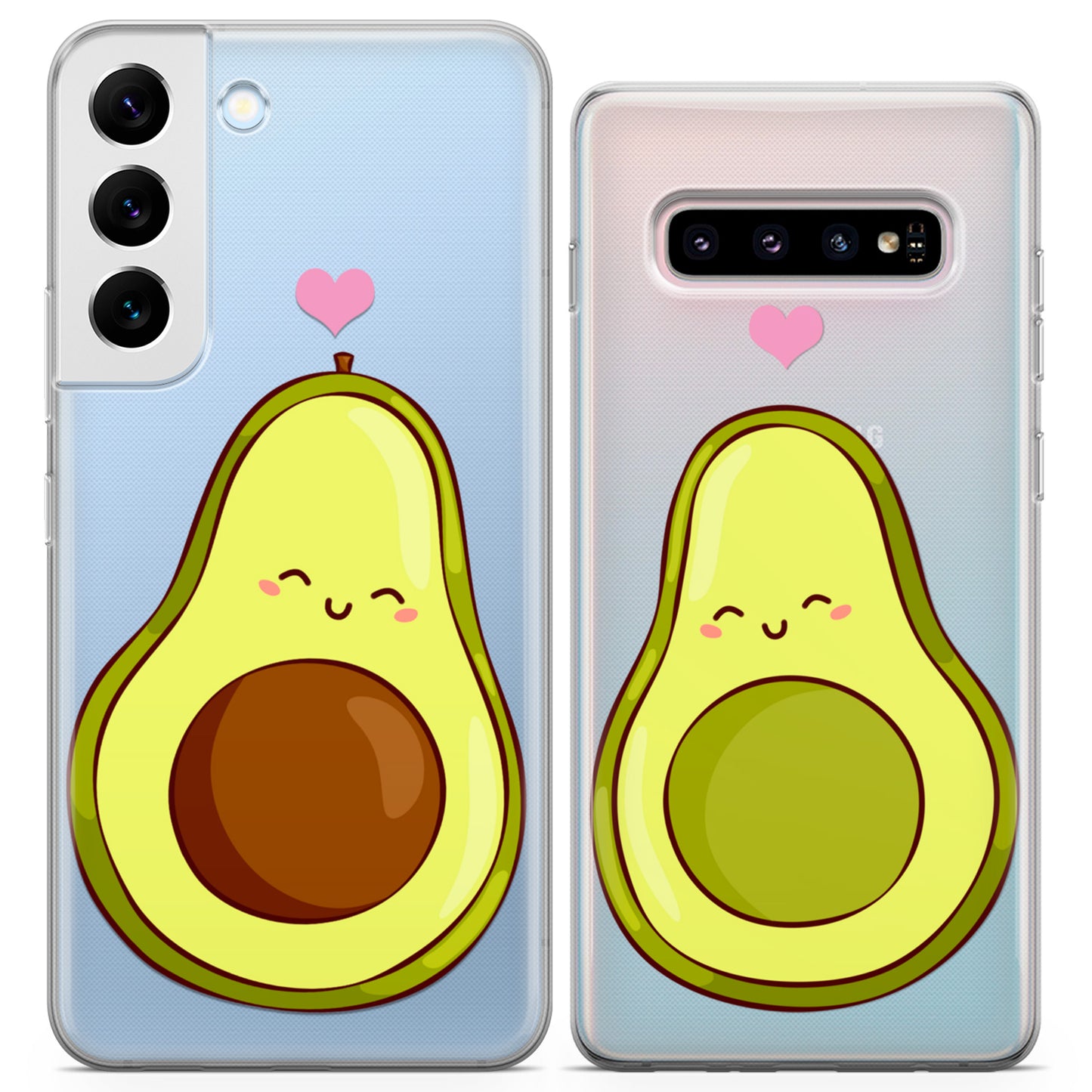 Cavka iPhone Couple Cases Kawaii Avocado Halves