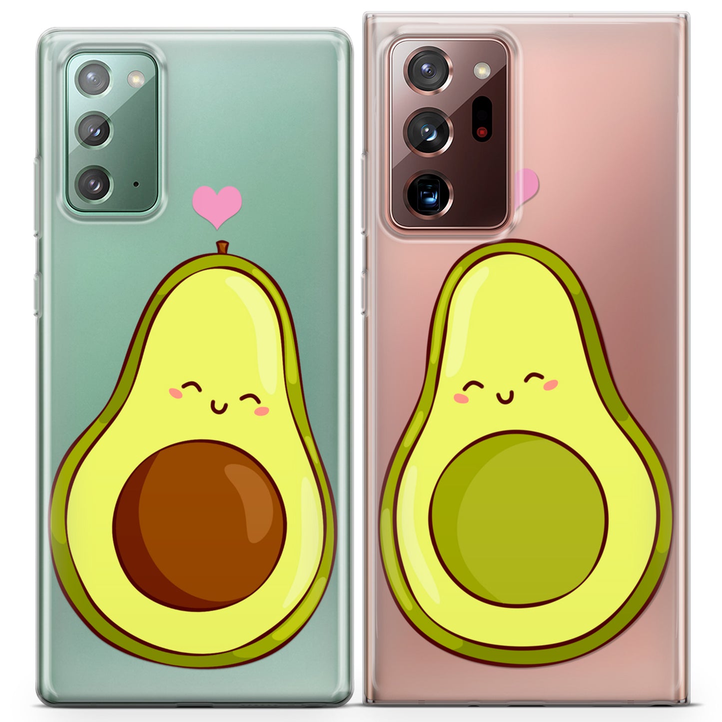 Cavka iPhone Couple Cases Kawaii Avocado Halves