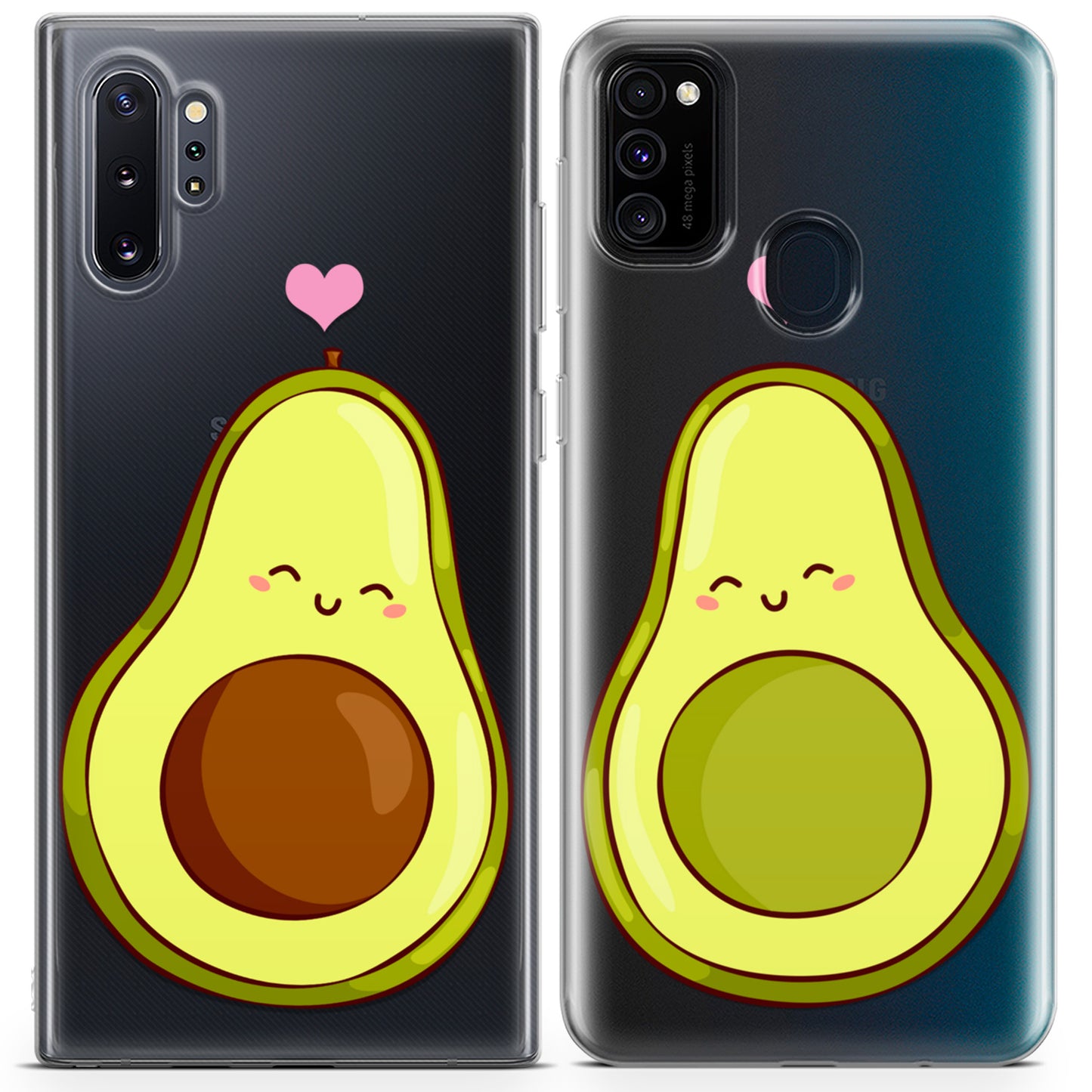 Cavka iPhone Couple Cases Kawaii Avocado Halves