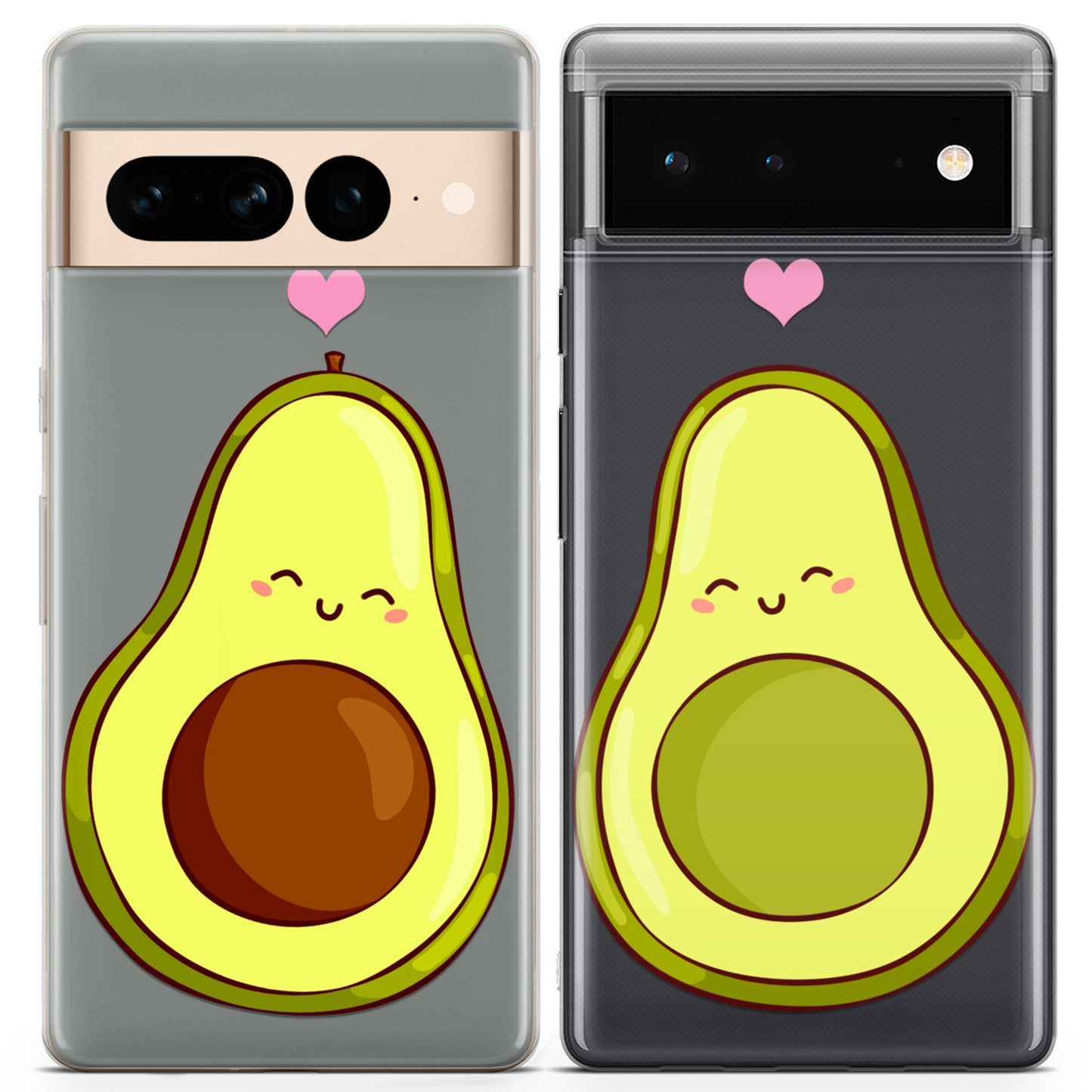 Cavka iPhone Couple Cases Kawaii Avocado Halves