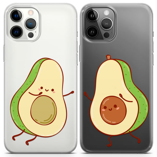 Cavka iPhone Couple Cases Avocado Halves Kawaii