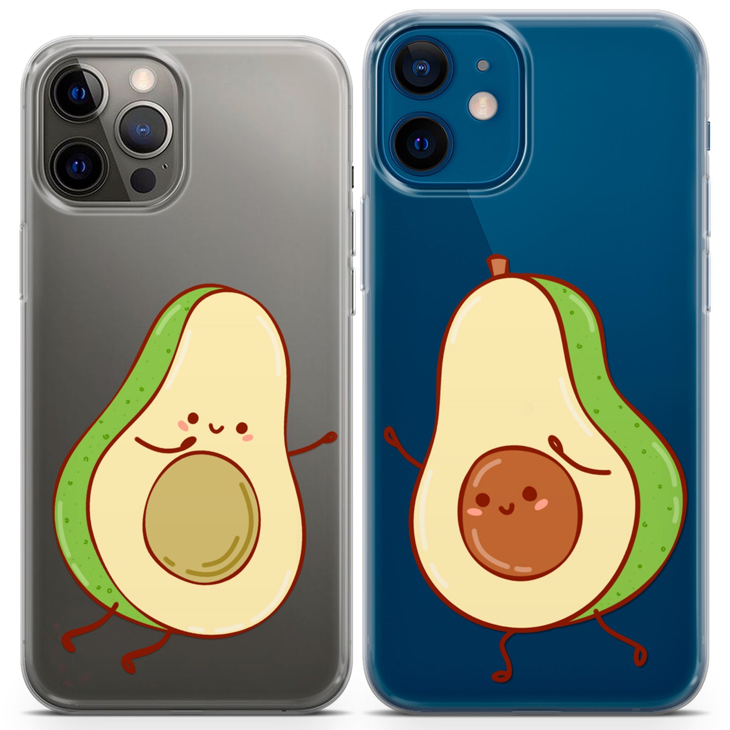 Cavka iPhone Couple Cases Avocado Halves Kawaii