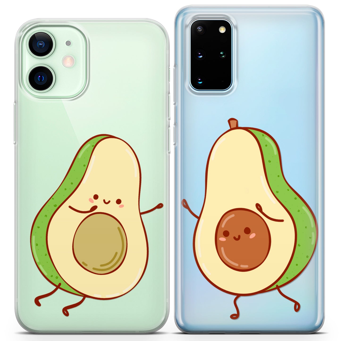 Cavka iPhone Couple Cases Avocado Halves Kawaii