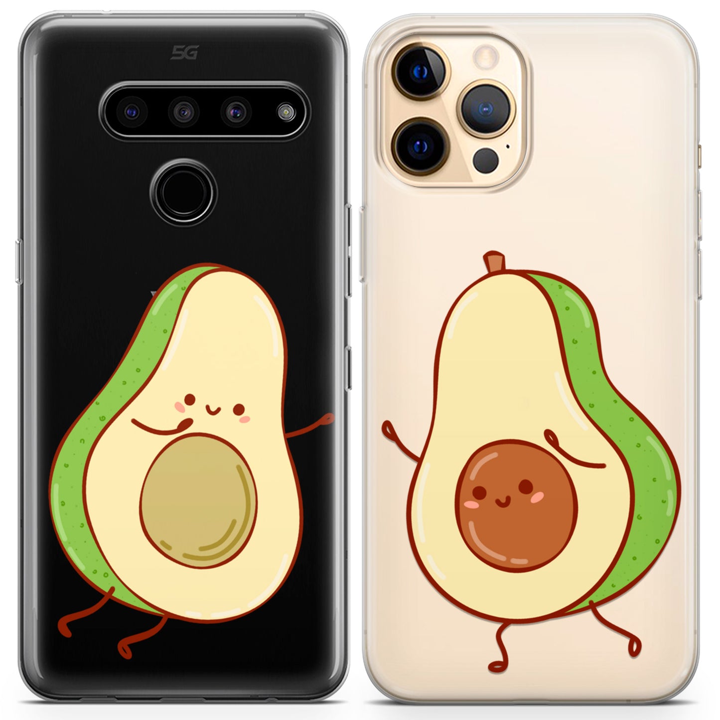 Cavka iPhone Couple Cases Avocado Halves Kawaii