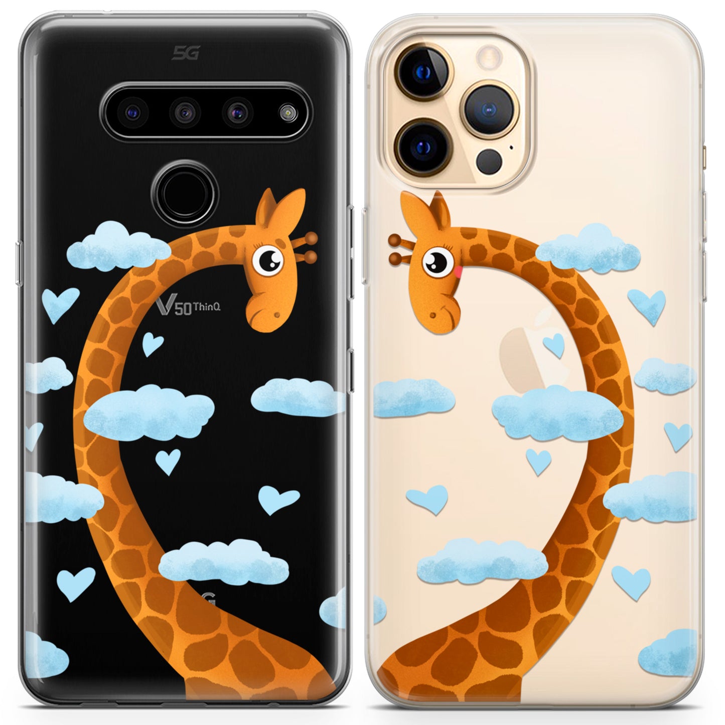 Cavka iPhone Couple Cases Adorable Giraffes