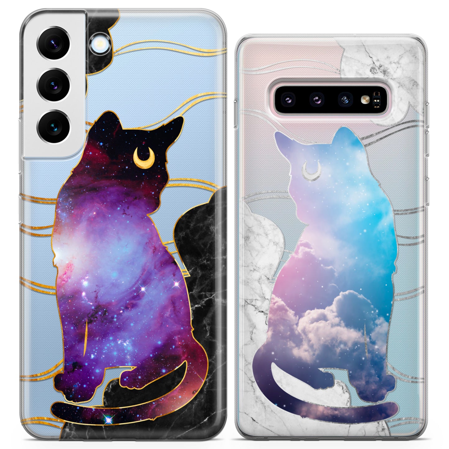 Cavka iPhone Couple Cases Moon Cats