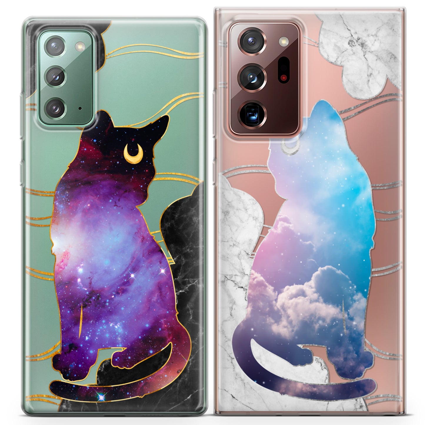 Cavka iPhone Couple Cases Moon Cats