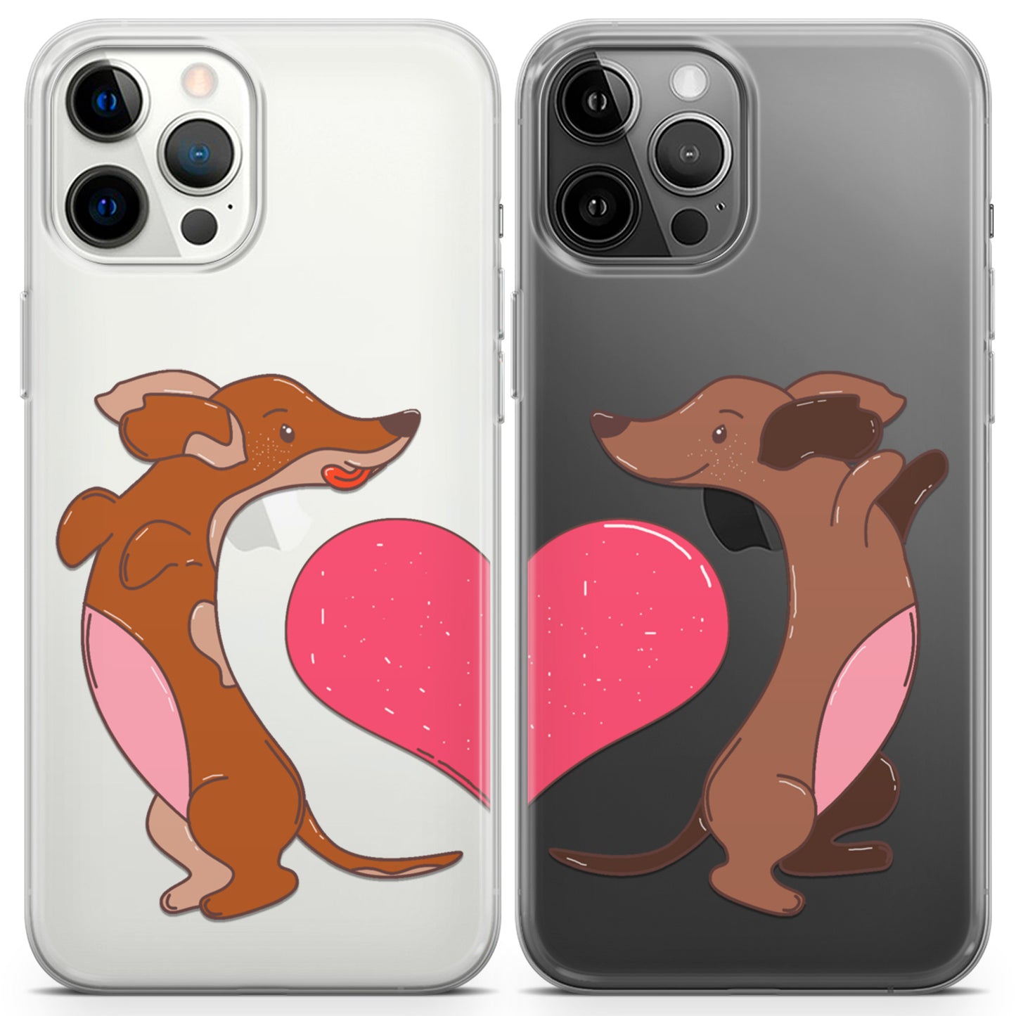 Cavka iPhone Couple Cases Cute Puppies