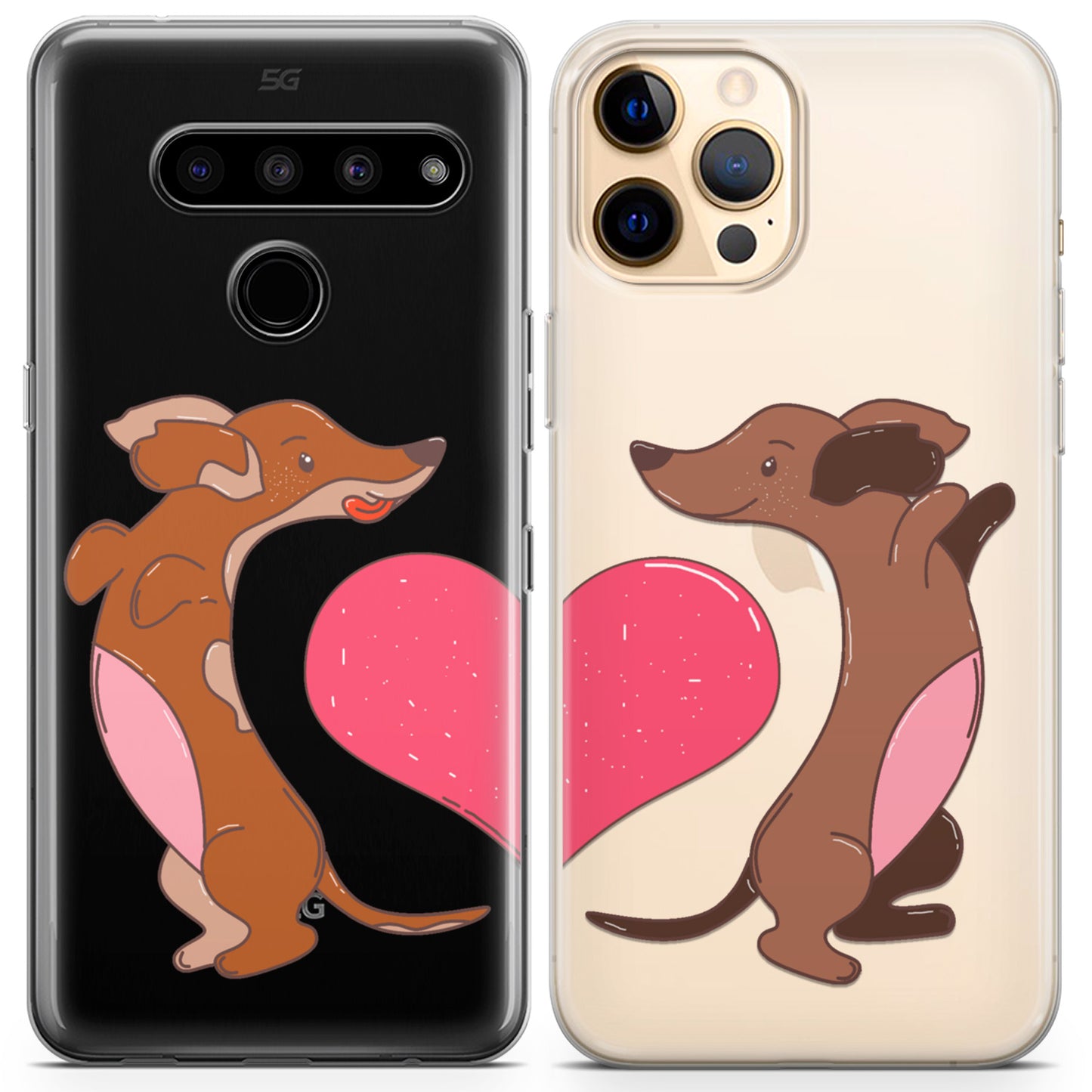 Cavka iPhone Couple Cases Cute Puppies