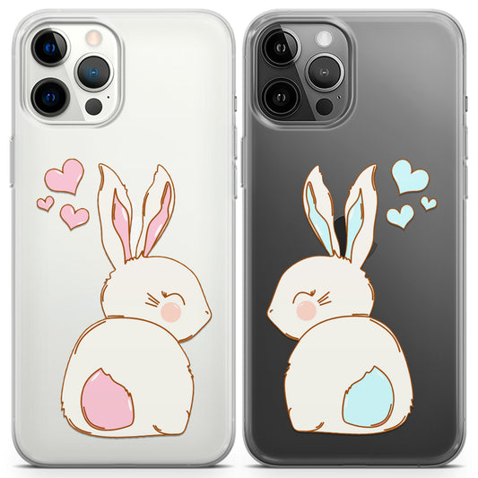 Cavka iPhone Couple Cases Cute Bunnies