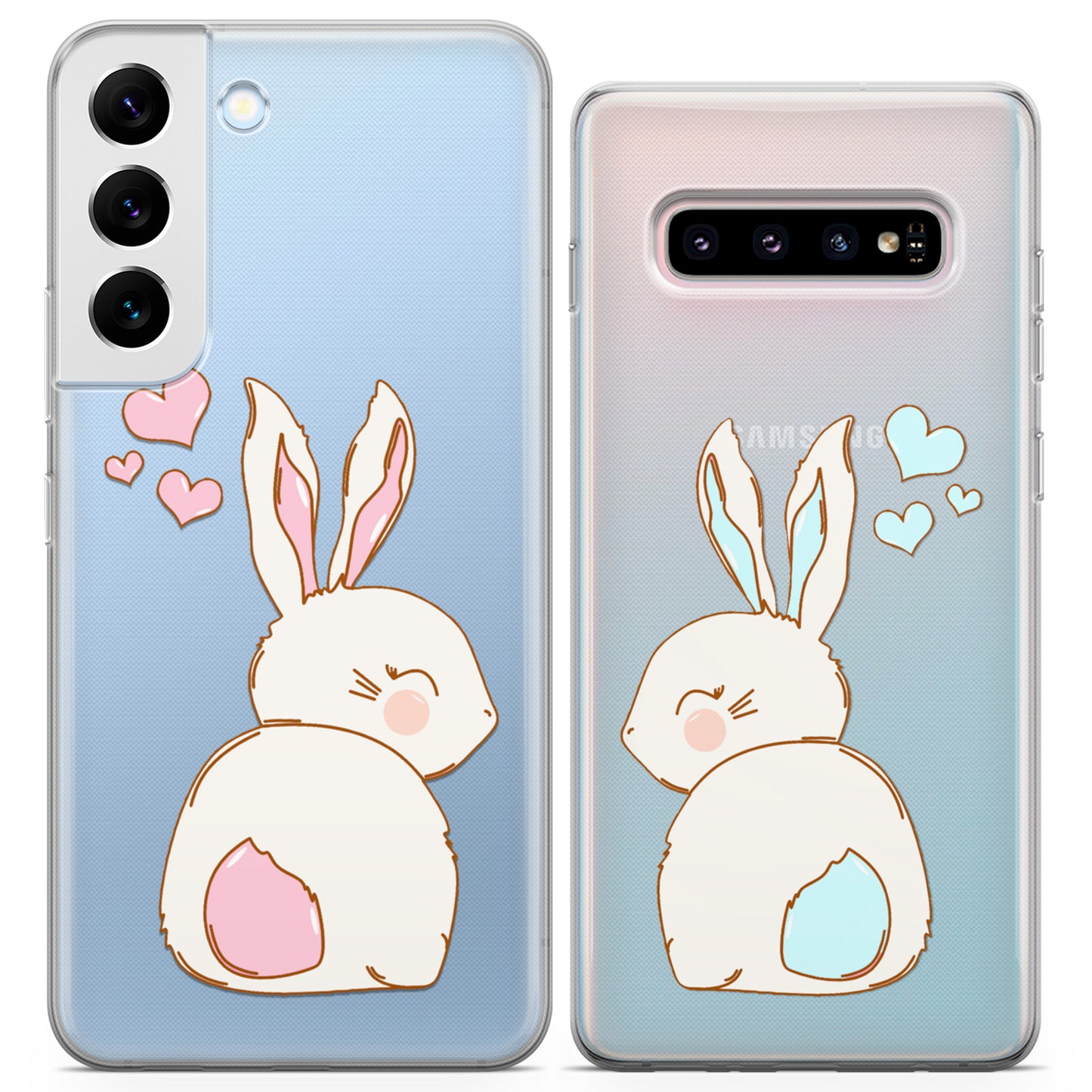 Cavka iPhone Couple Cases Cute Bunnies