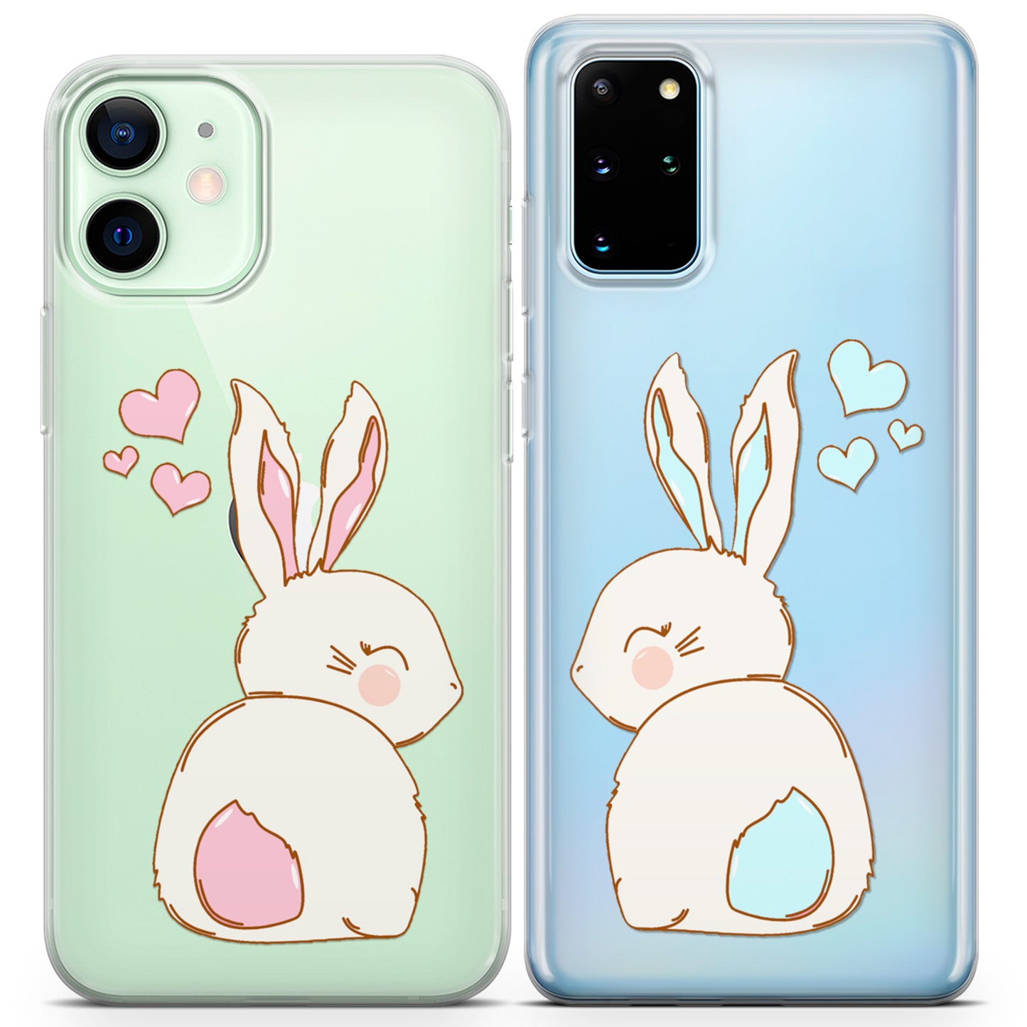 Cavka iPhone Couple Cases Cute Bunnies