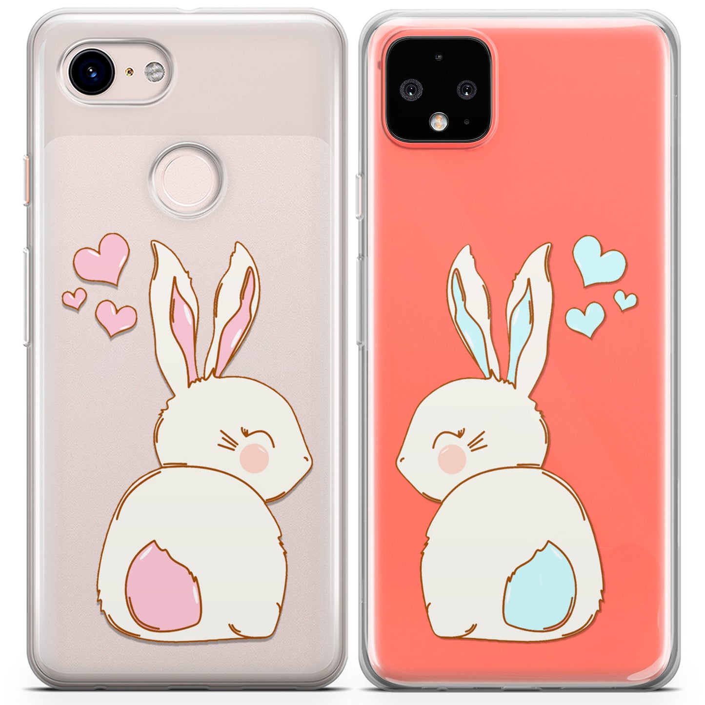 Cavka iPhone Couple Cases Cute Bunnies