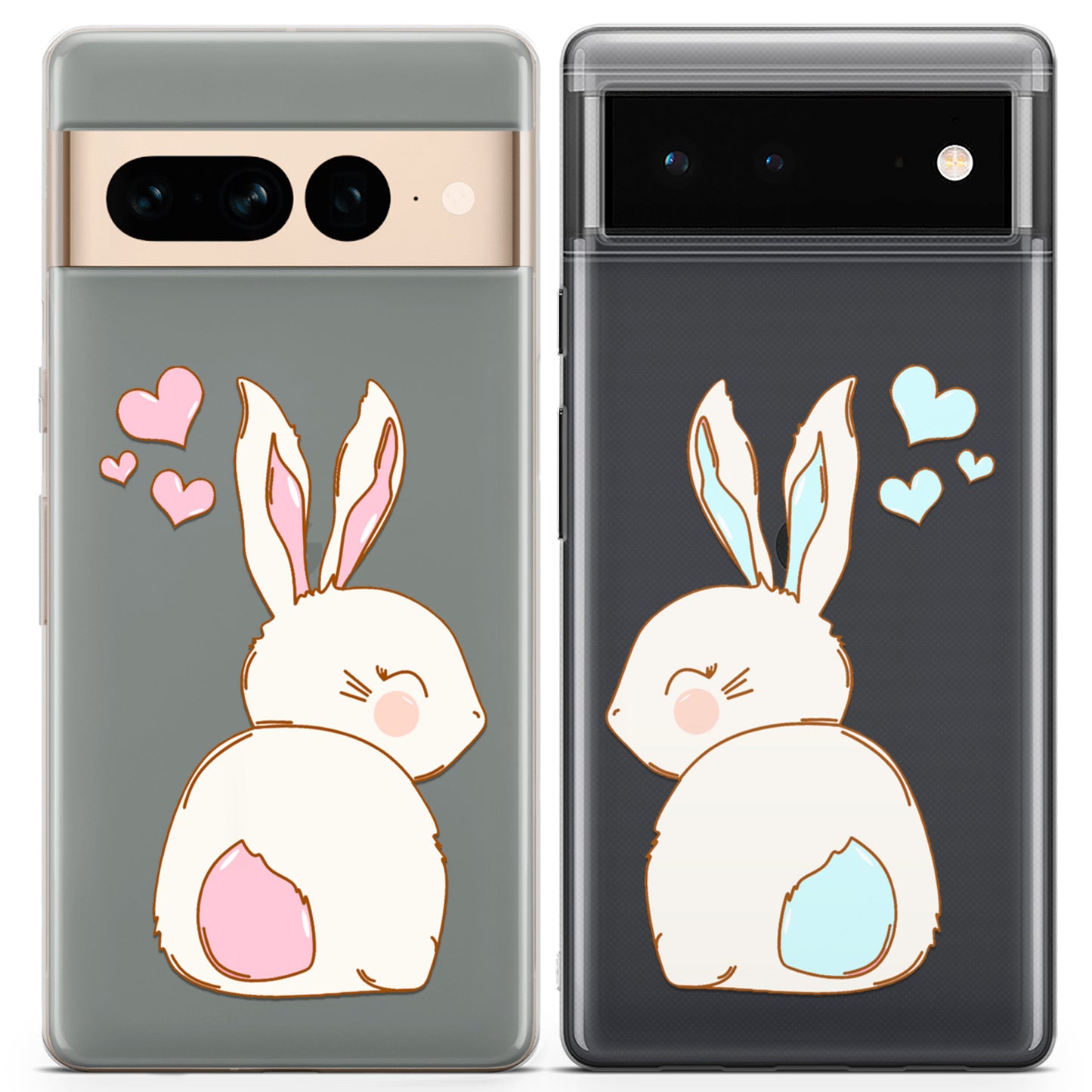 Cavka iPhone Couple Cases Cute Bunnies