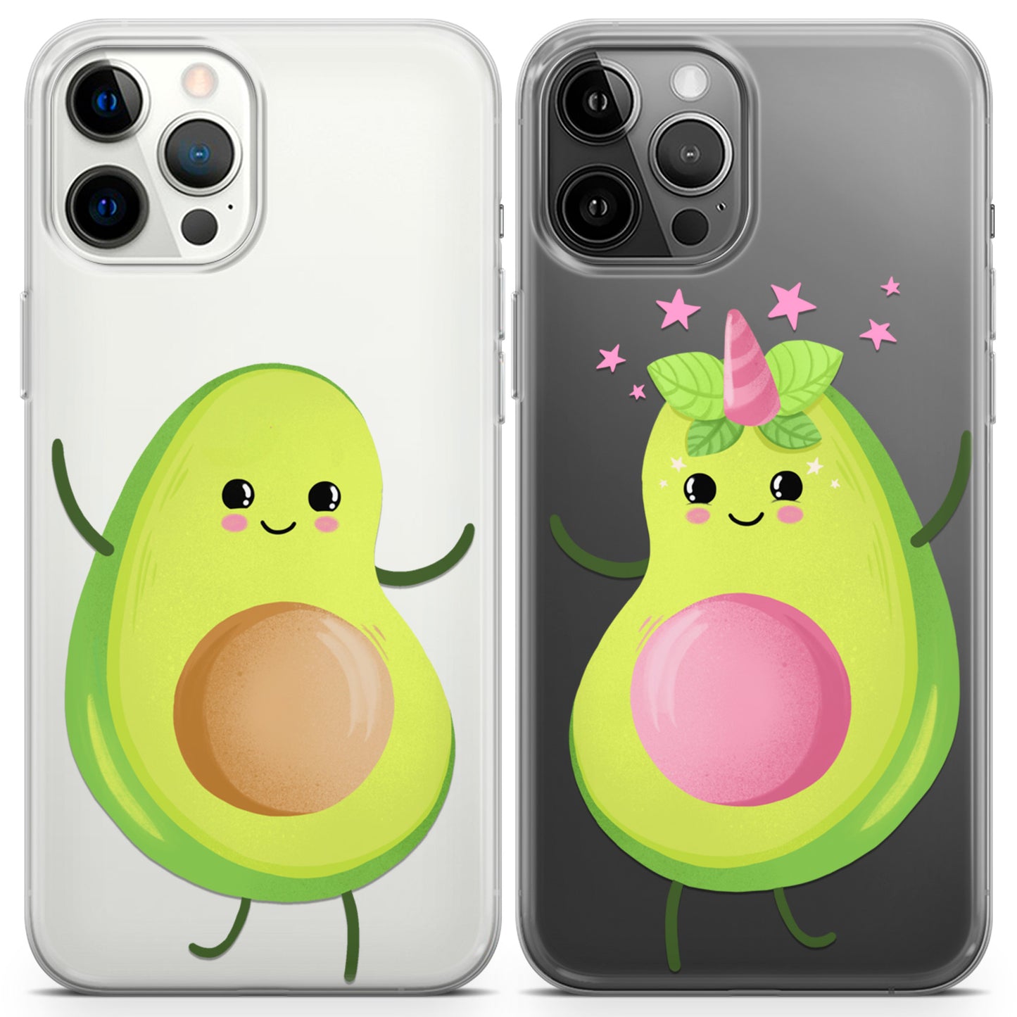 Cavka iPhone Couple Cases Avocado Unicorn