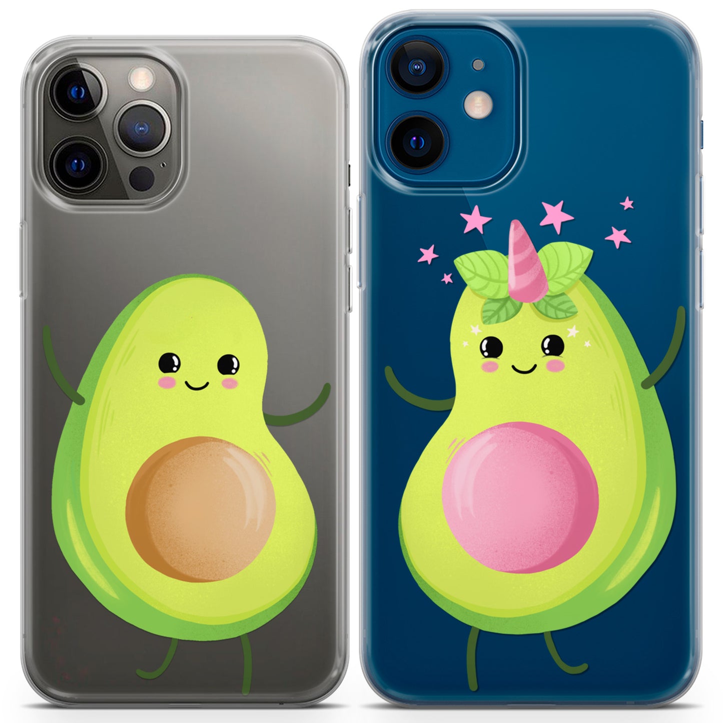 Cavka iPhone Couple Cases Avocado Unicorn