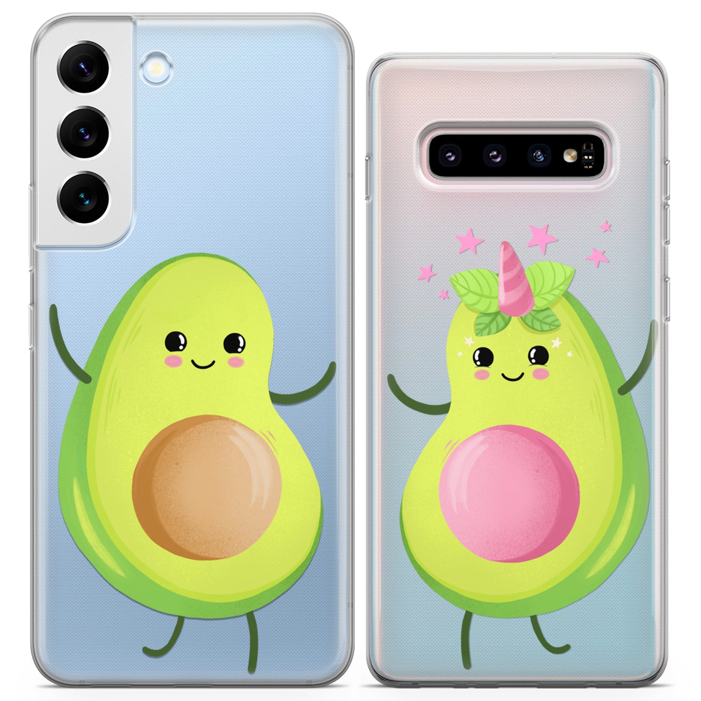 Cavka iPhone Couple Cases Avocado Unicorn