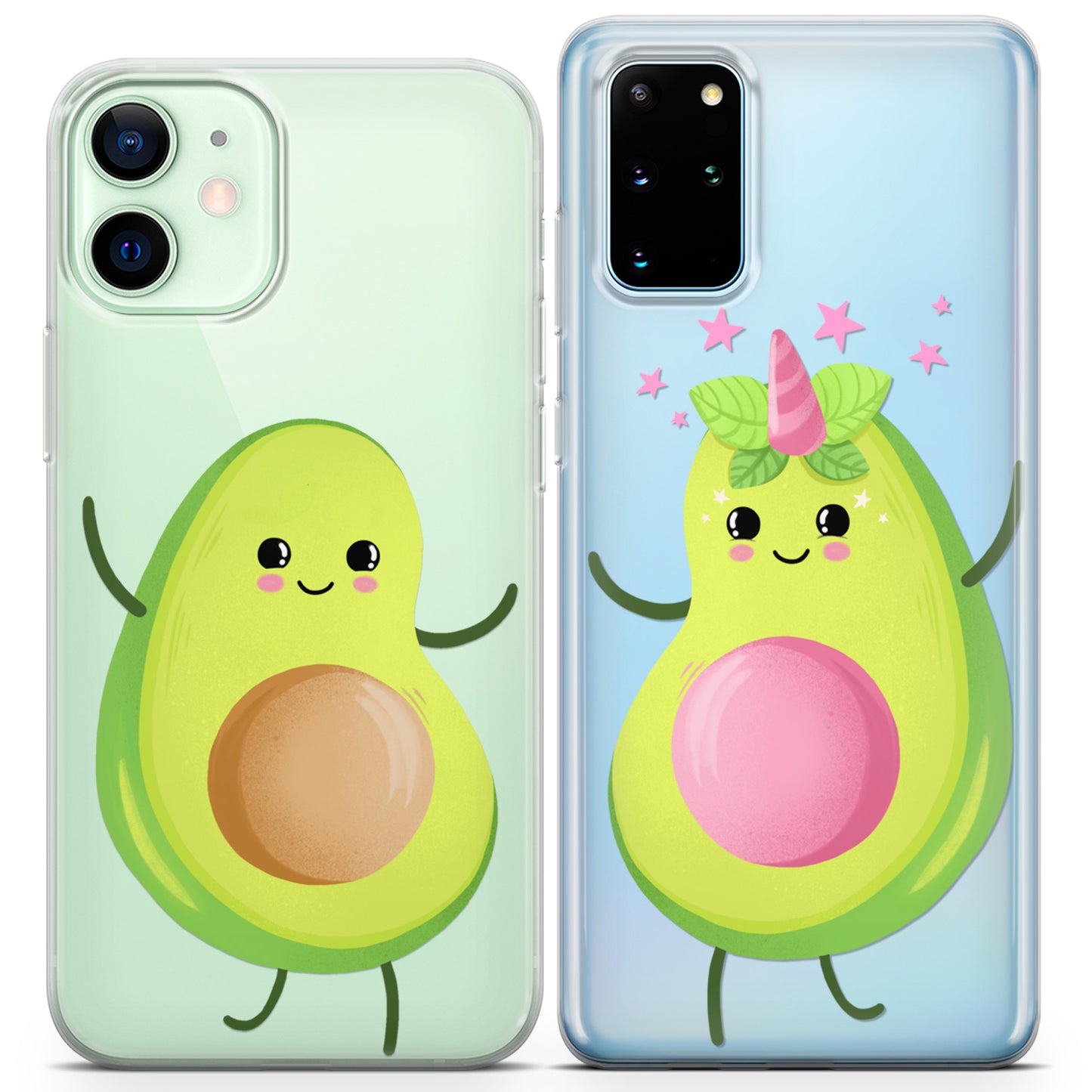 Cavka iPhone Couple Cases Avocado Unicorn