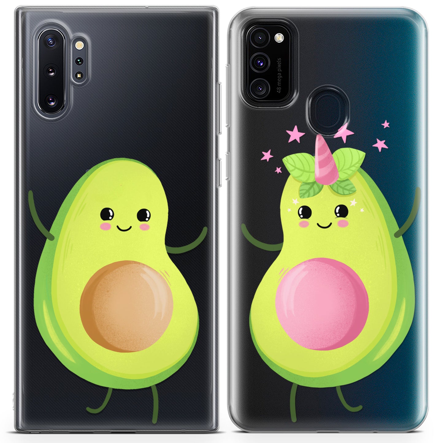 Cavka iPhone Couple Cases Avocado Unicorn