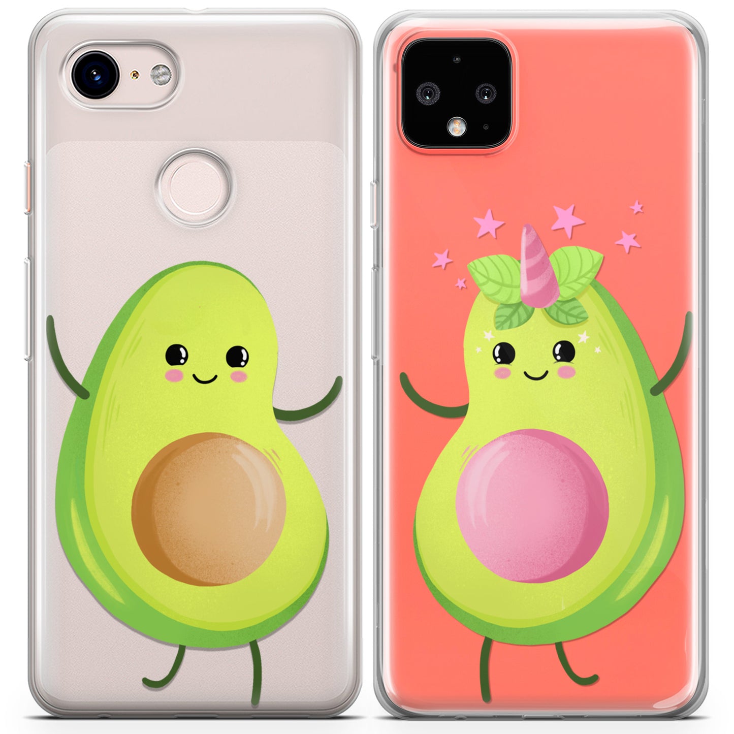 Cavka iPhone Couple Cases Avocado Unicorn