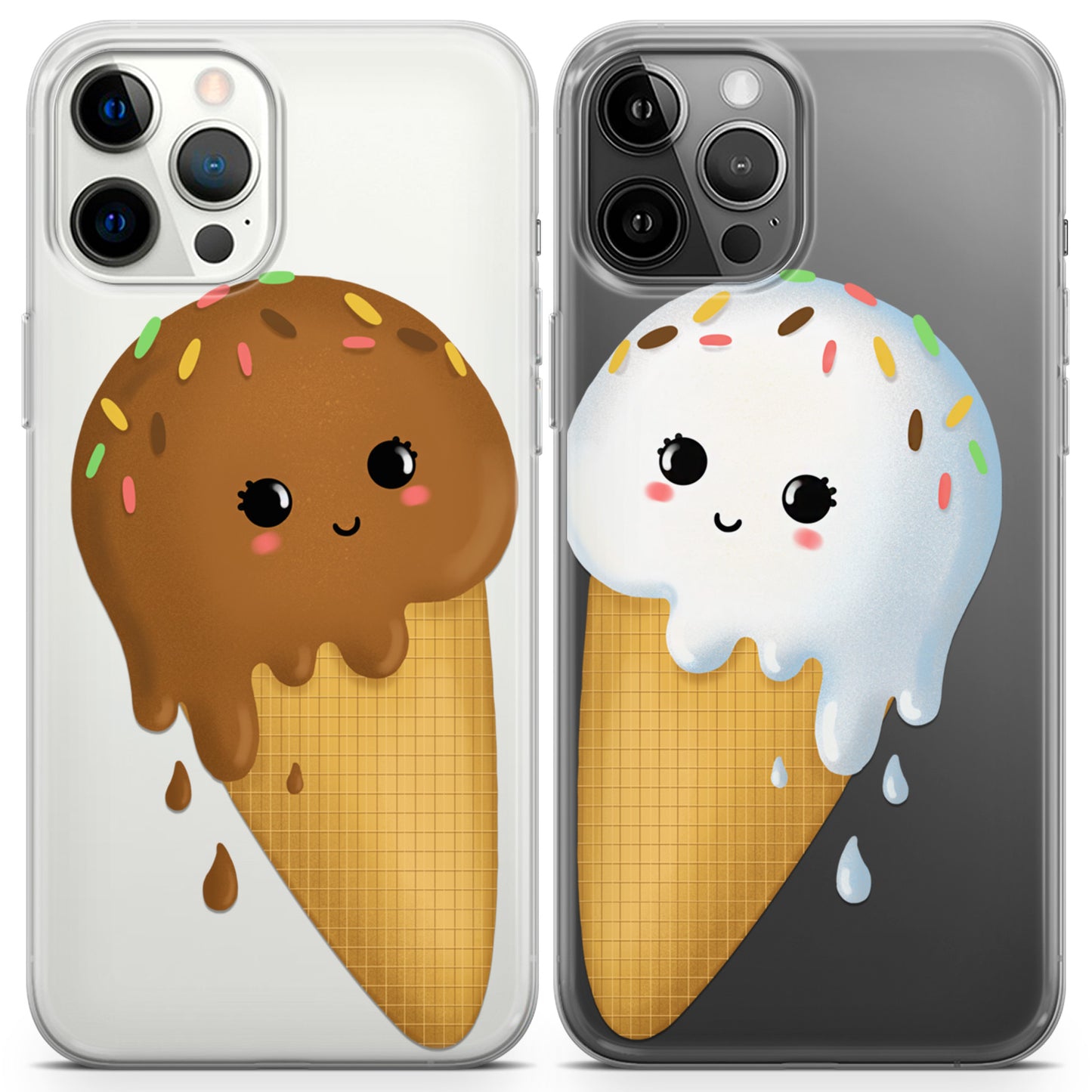 Cavka iPhone Couple Cases Sweet Ice Cream