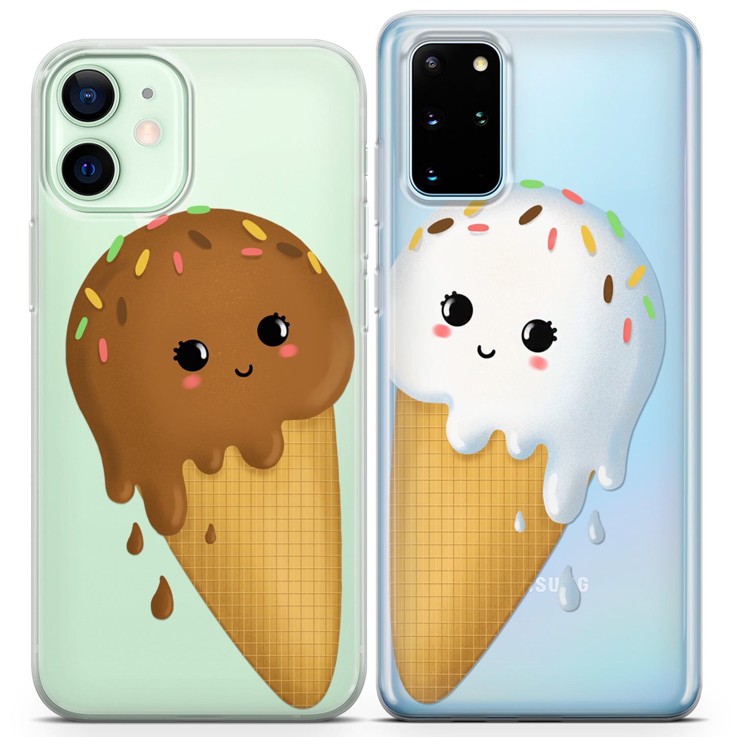 Cavka iPhone Couple Cases Sweet Ice Cream