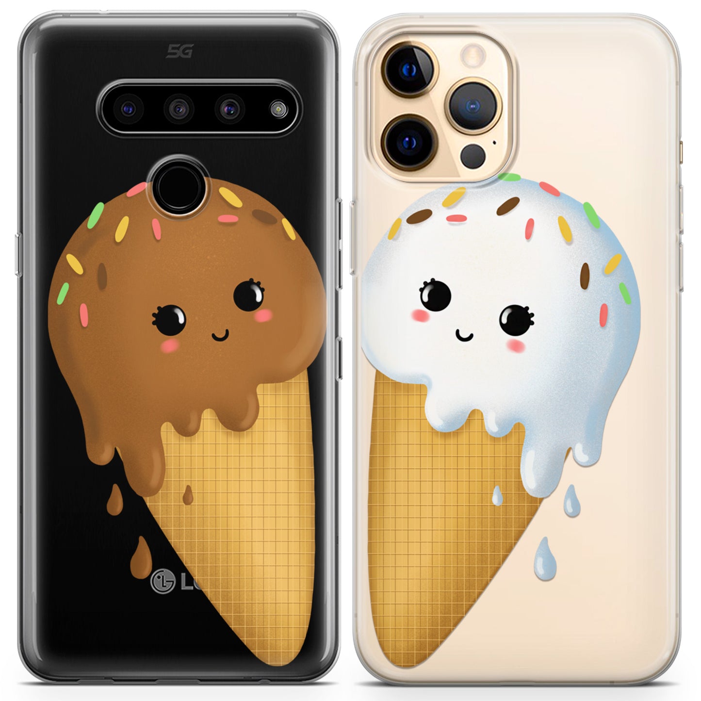 Cavka iPhone Couple Cases Sweet Ice Cream