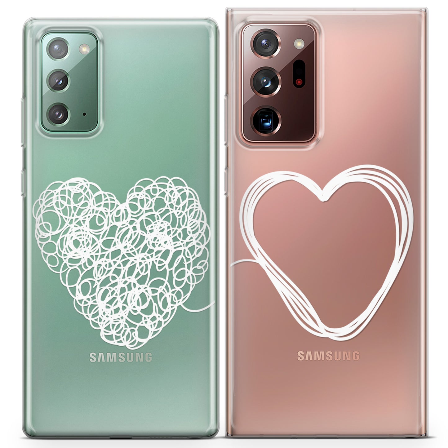 Cavka iPhone Couple Cases Heart Drawing