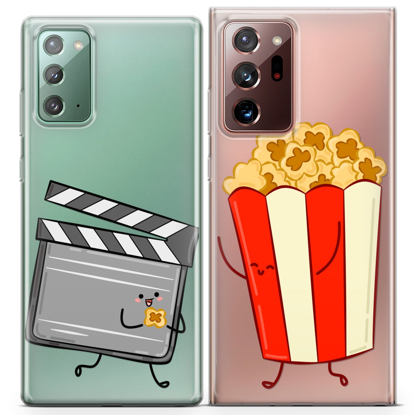 Cavka iPhone Couple Cases Cute Popcorn