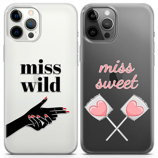 Cavka iPhone Couple Cases Miss Wild Miss Sweet