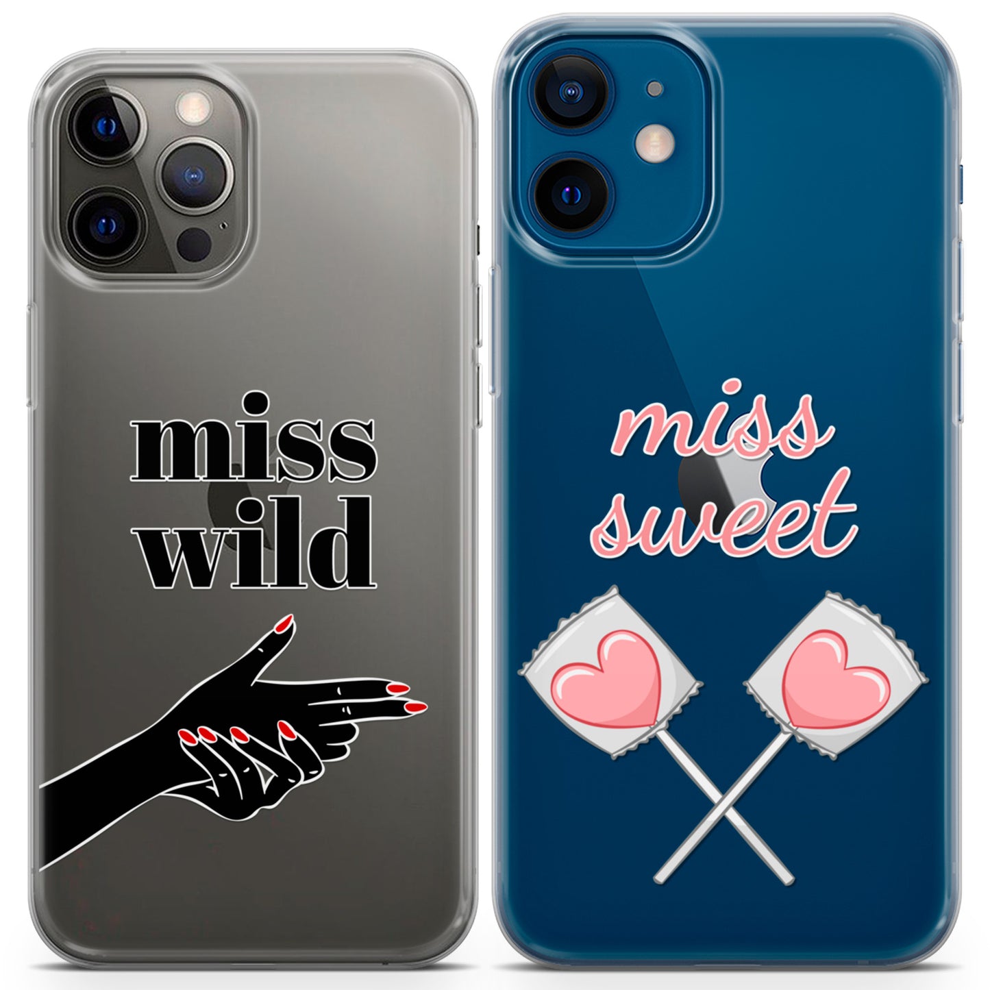 Cavka iPhone Couple Cases Miss Wild Miss Sweet