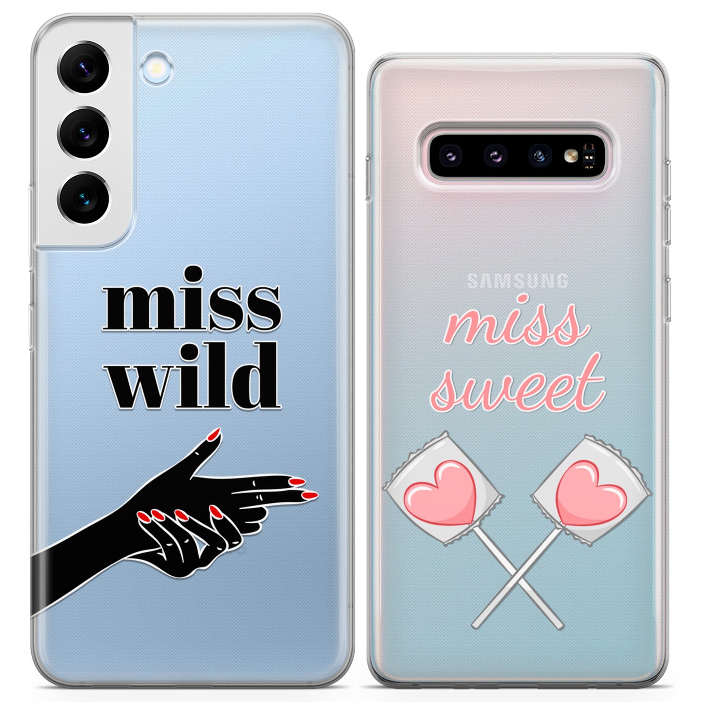 Cavka iPhone Couple Cases Miss Wild Miss Sweet