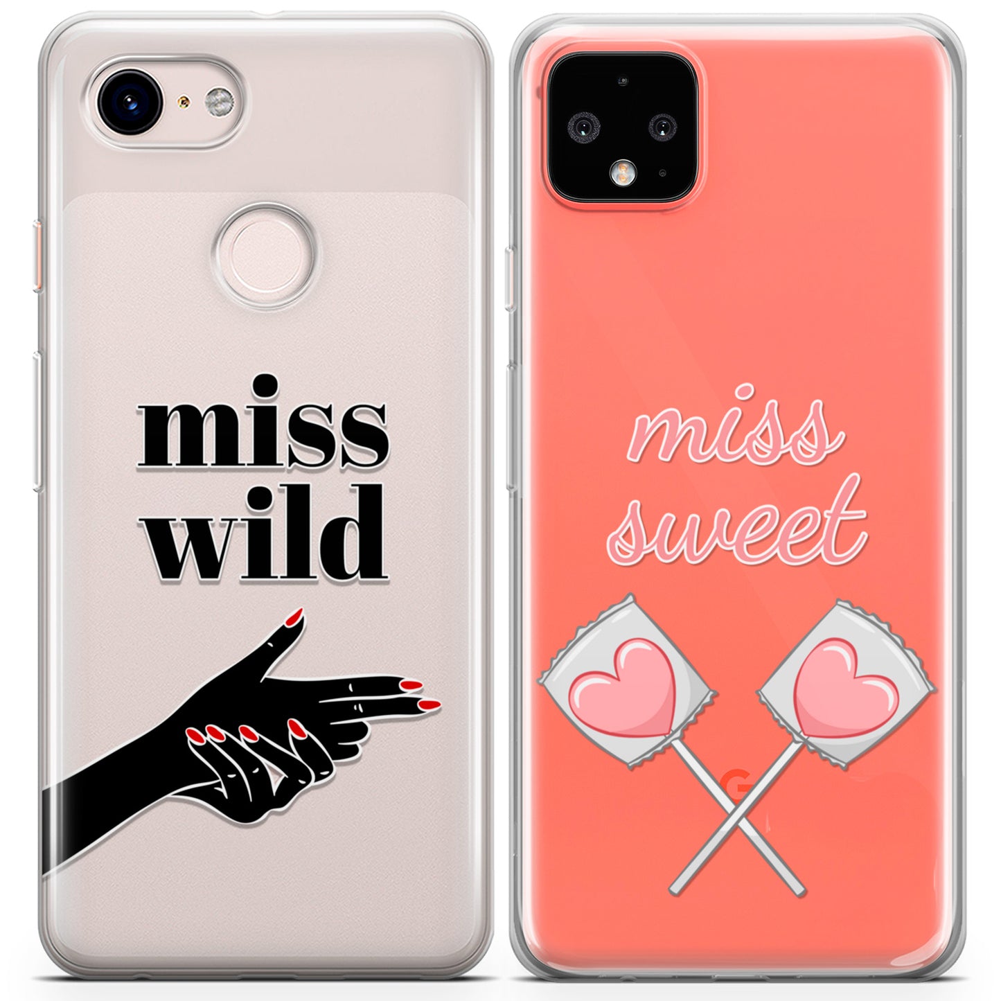 Cavka iPhone Couple Cases Miss Wild Miss Sweet