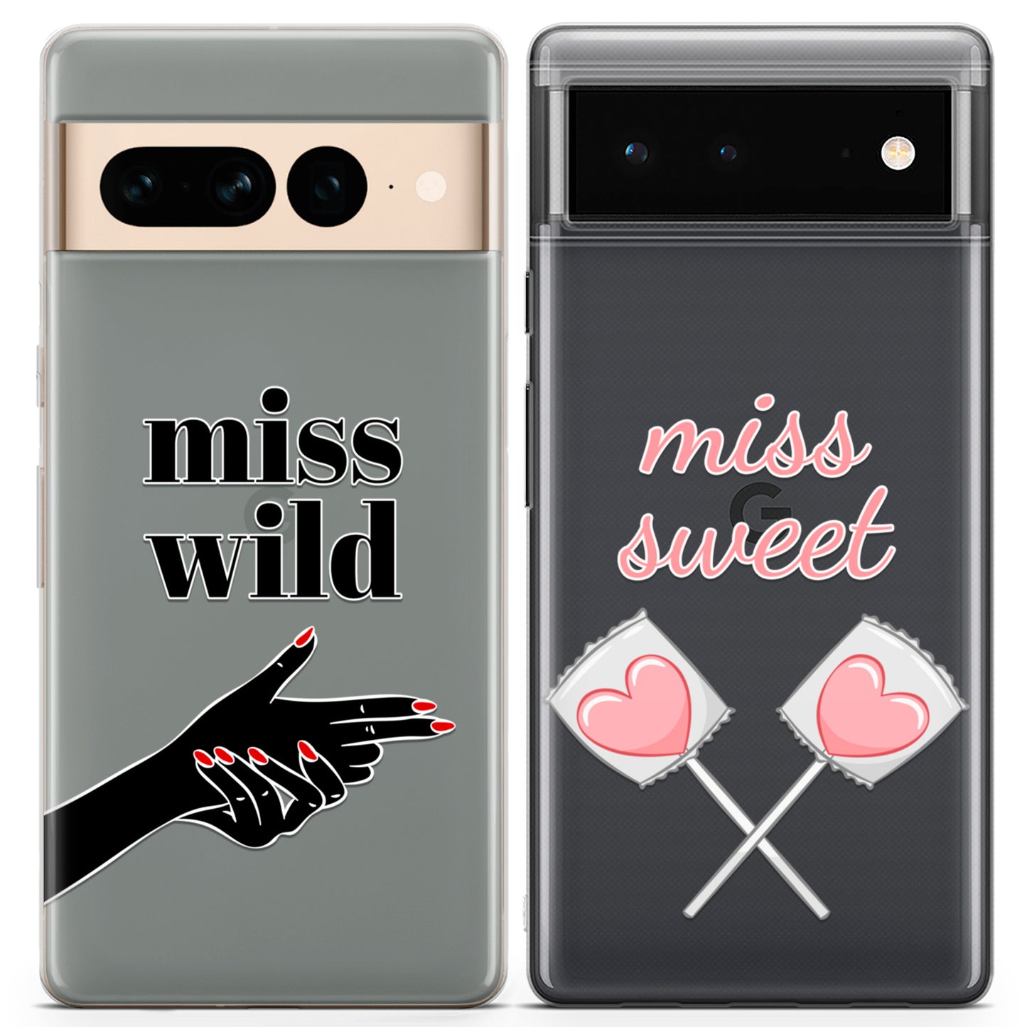 Cavka iPhone Couple Cases Miss Wild Miss Sweet