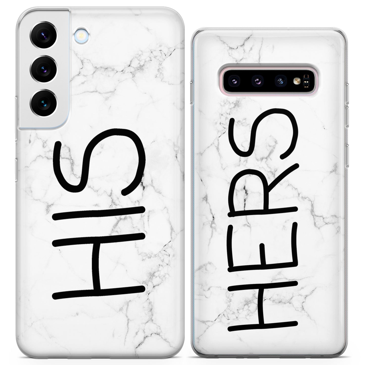 Cavka iPhone Couple Cases Marble His and Hers