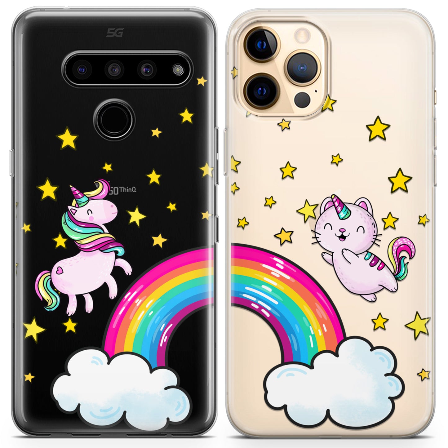 Cavka iPhone Couple Cases Magic Unicorns